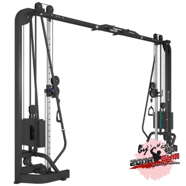 Polea doble con placas